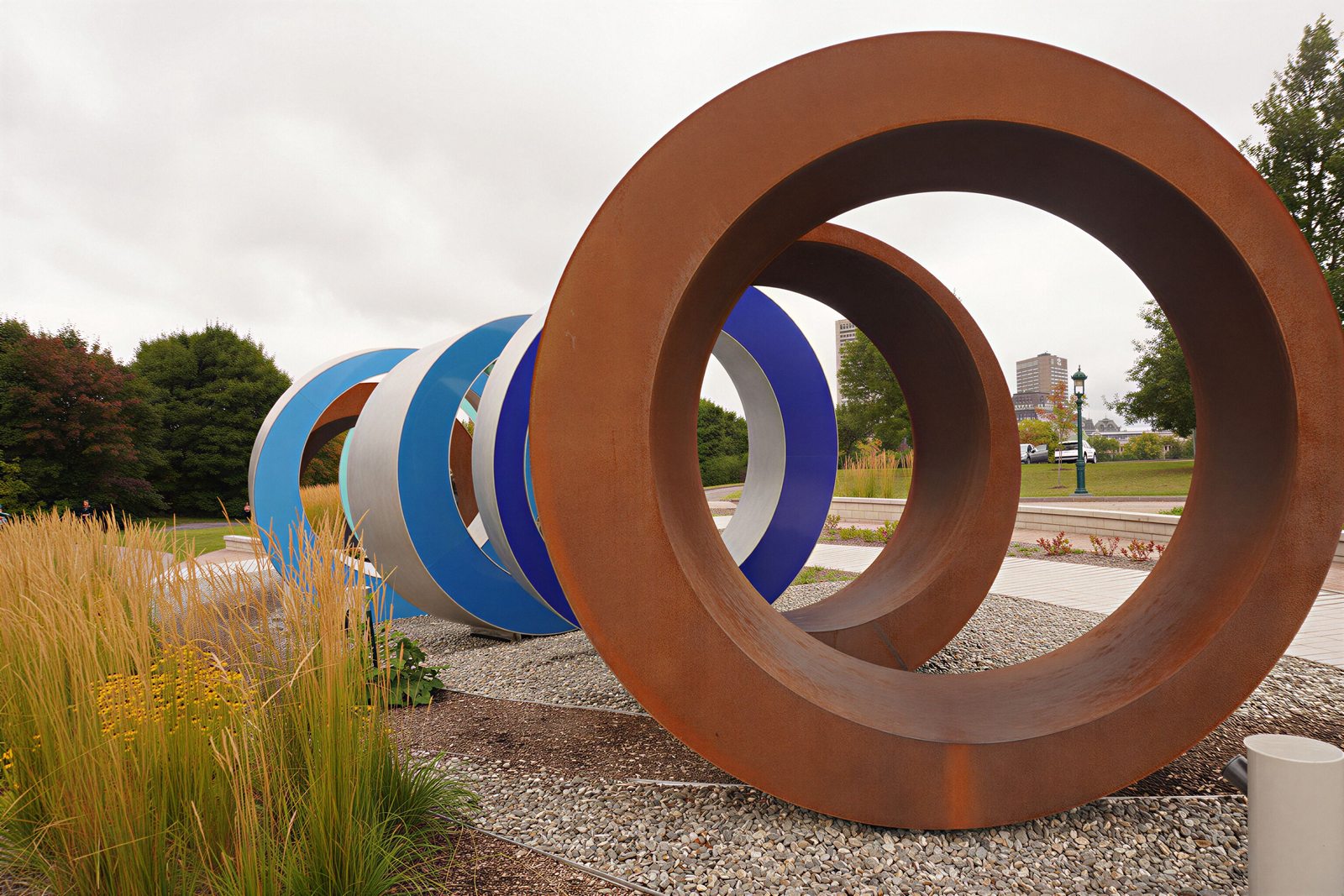 Large Metal Ring Sculpture