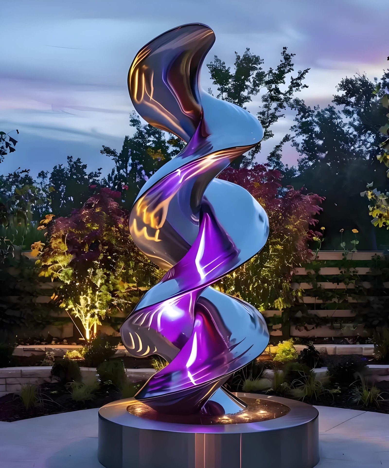 Twisted ribbon column
