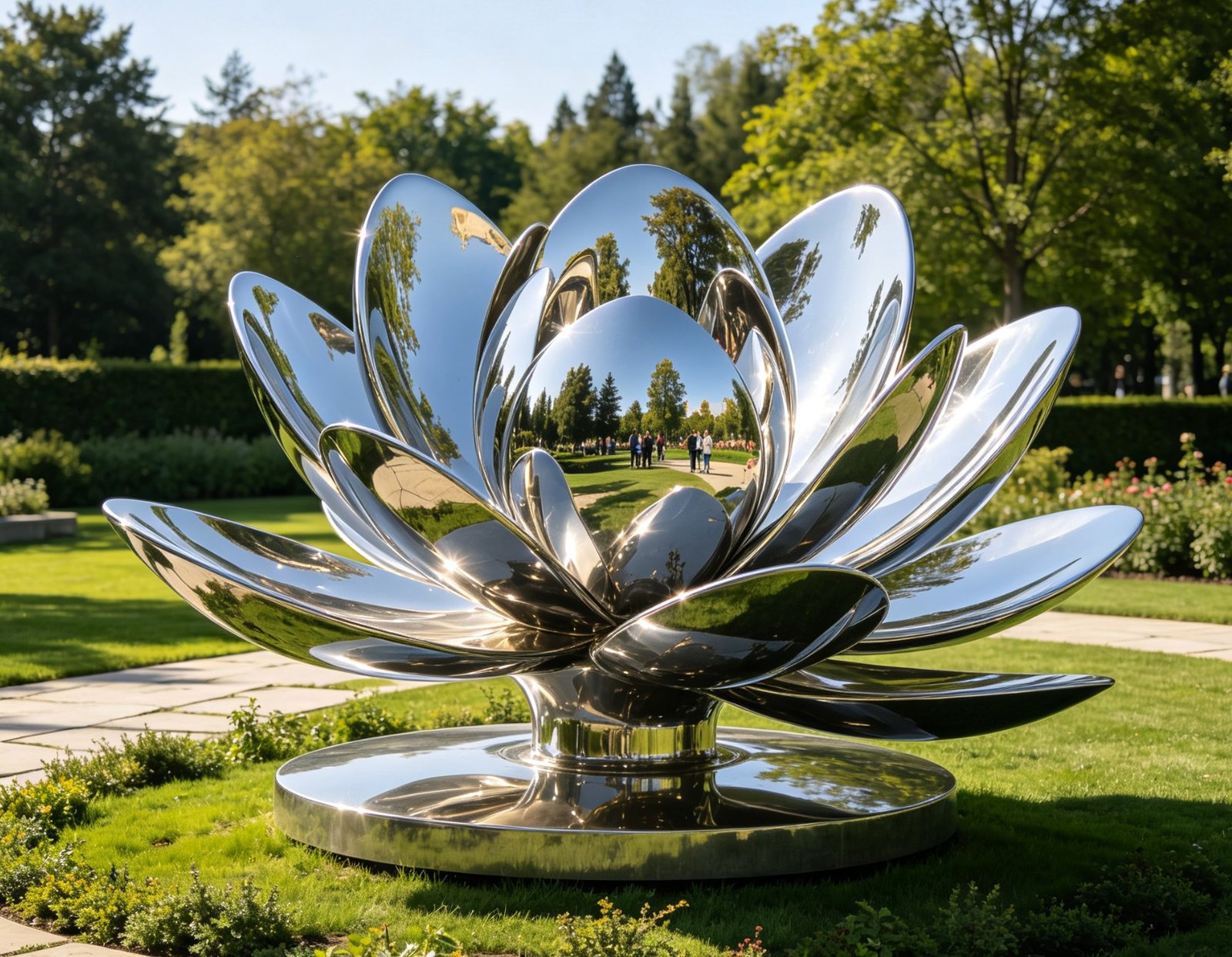 Mirror lotus bloom
