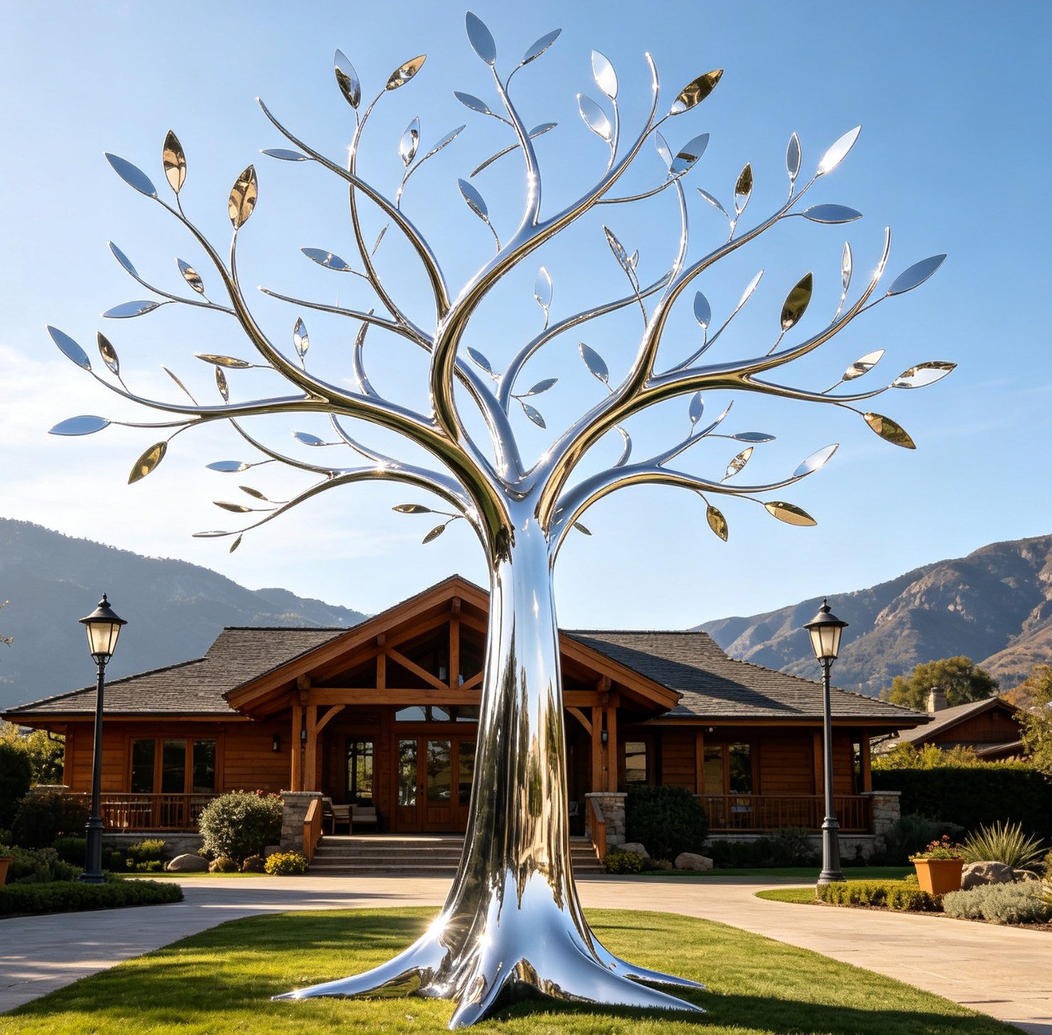 Spreading canopy tree