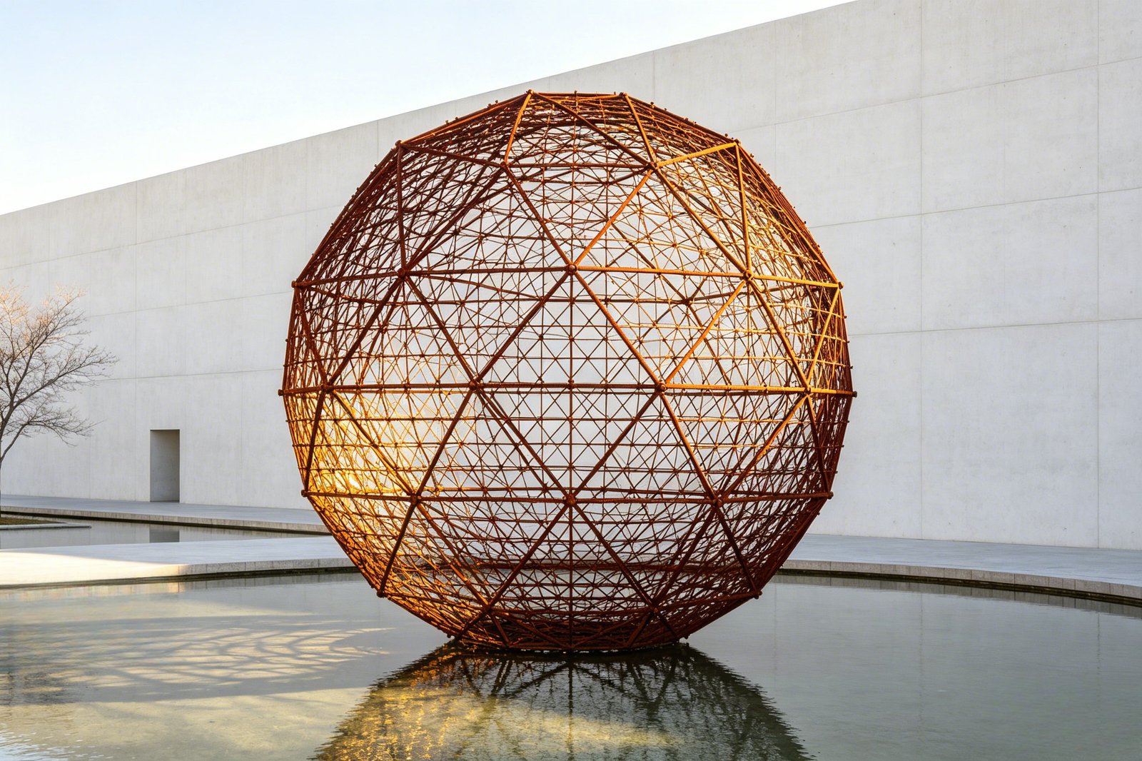 Lattice geodesic sphere