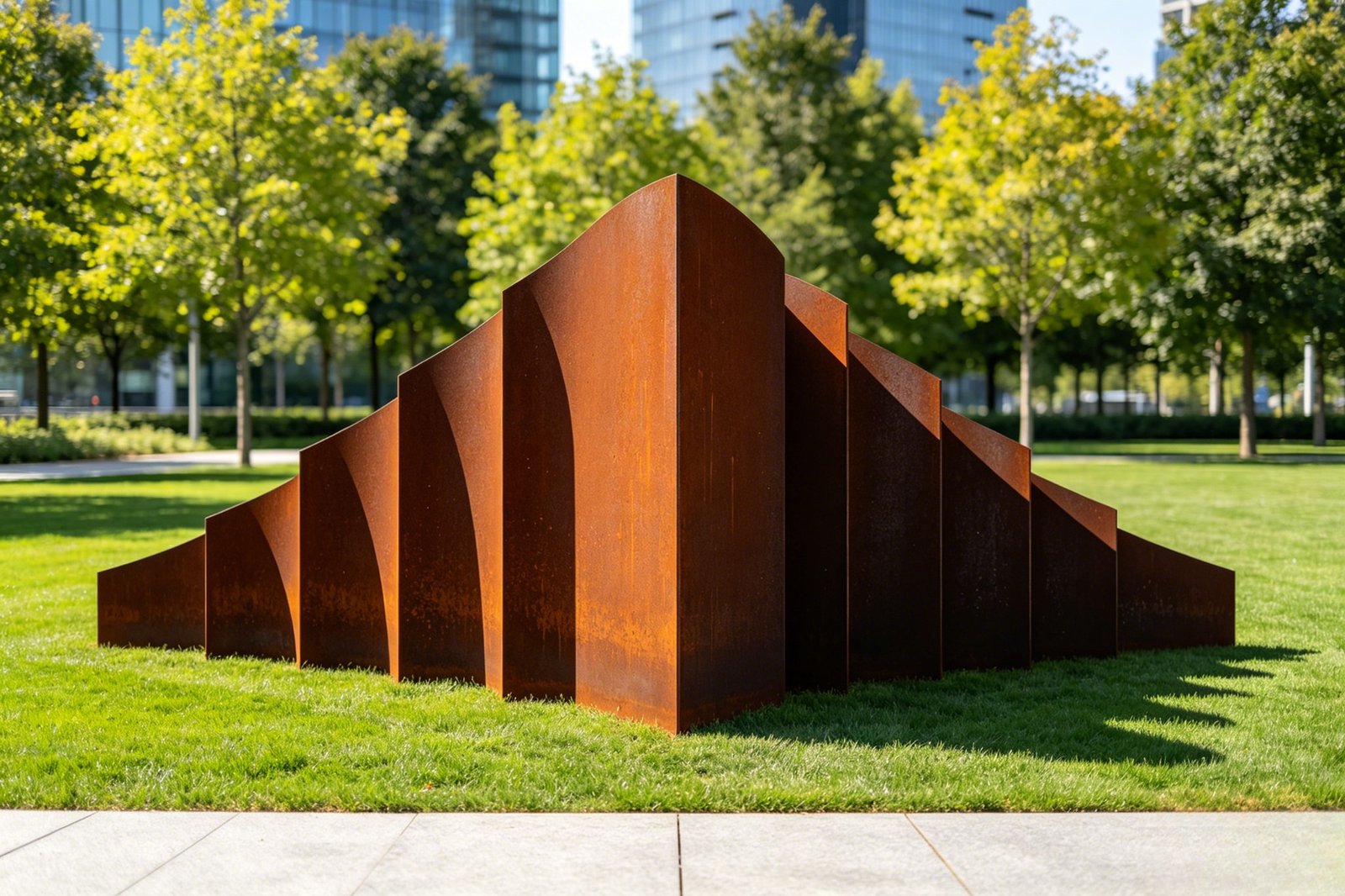 Folded mountain wall
